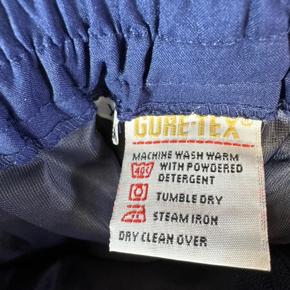 Zero Restriction Gore-Tex Rain Pants Mens Size XL Navy Blue Waterproof